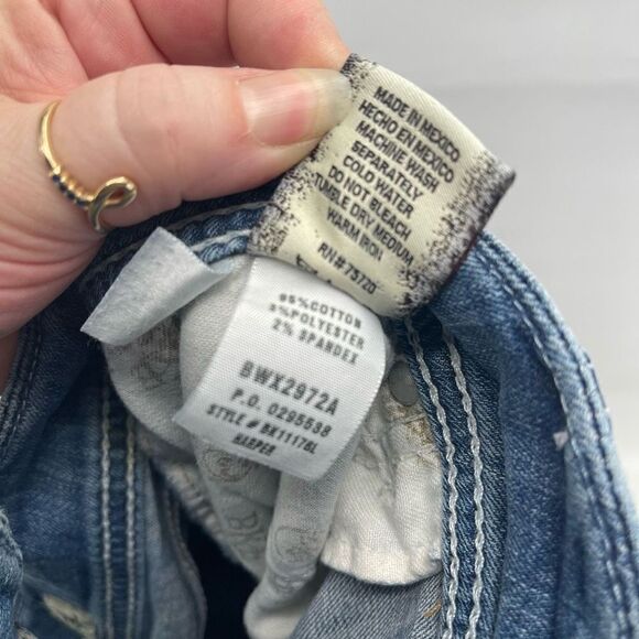 BKE Denim Harper Women's Skinny Jeans Ripped Mid Rise Stretch Denim Size 31 long - Picture 8 of 12